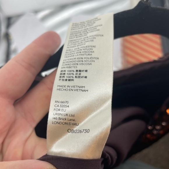 Maeve NWT Sequin Dress Brown XS - Picture 9 of 12